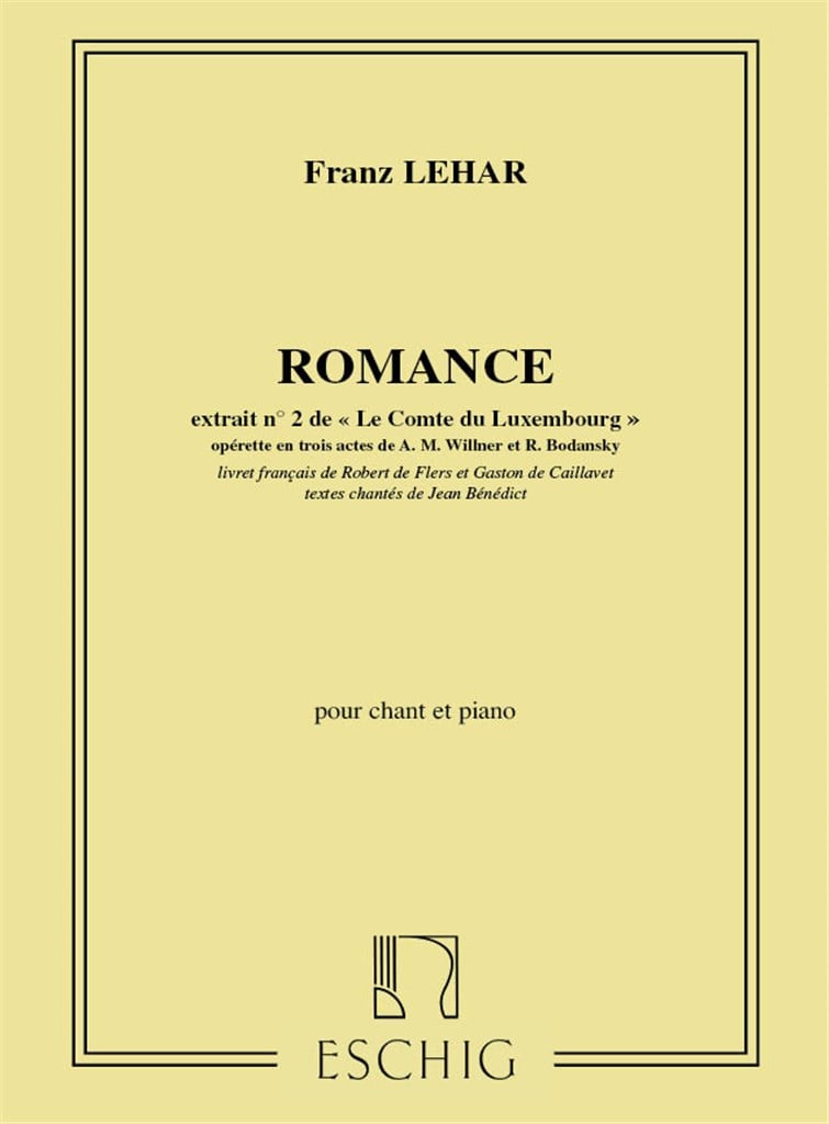 Comte De Luxembourg. N. 2: Romance De Basil